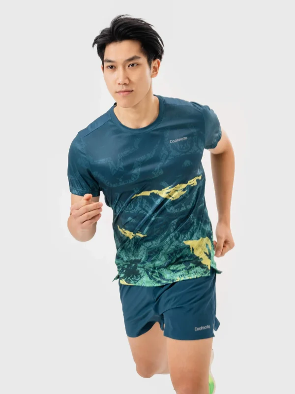 Áo Thun Nam Chạy Bộ Graphic Jungle